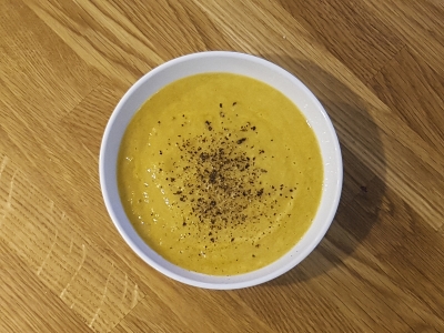 Fish soup with orange
